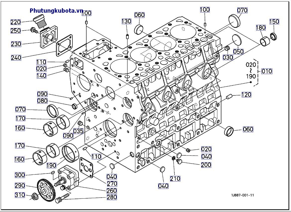 Vỏ hộp trục khuỷa cũ<=BJPZ999